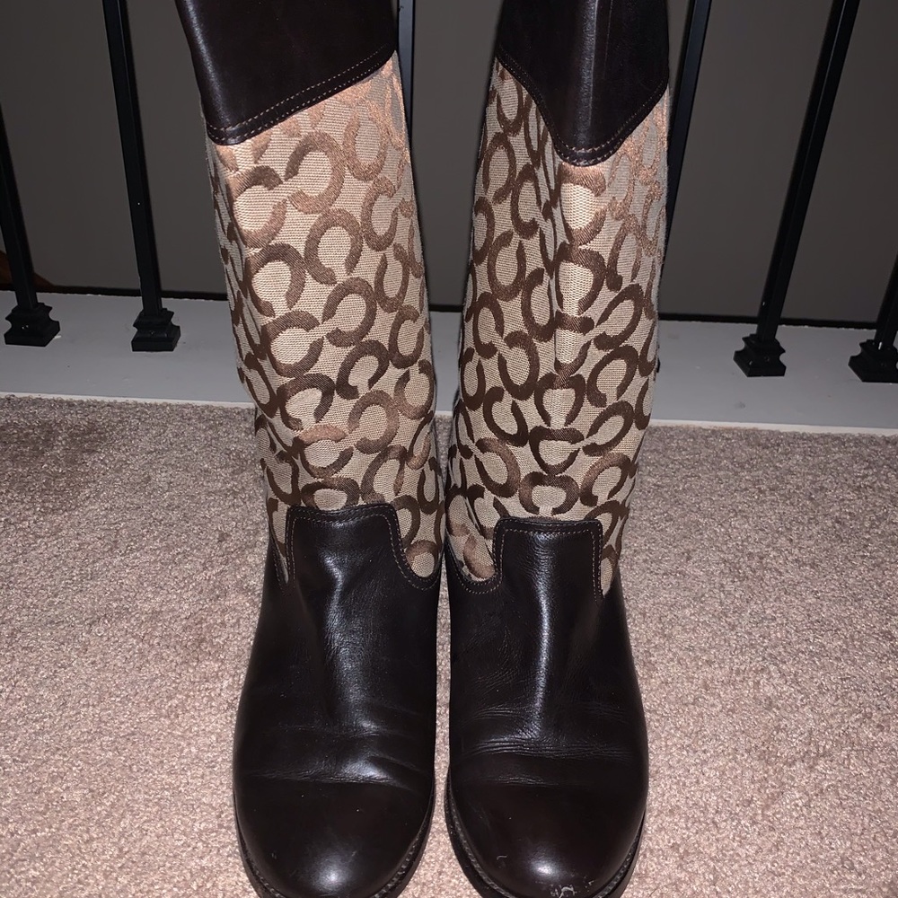Coach riding signature boots